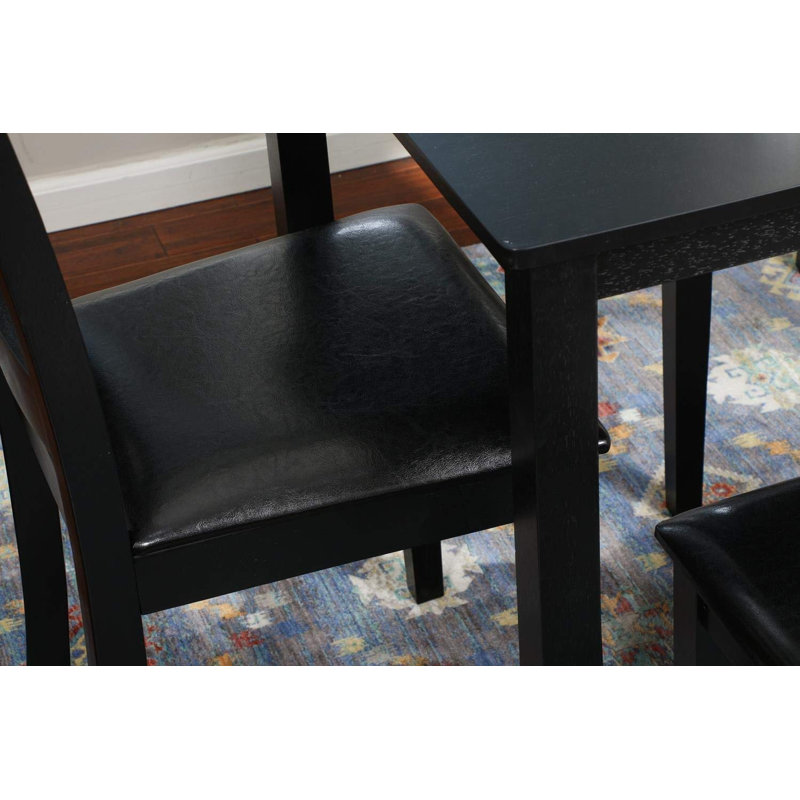 Winston Porter Duke 5 Person Solid Wood Dinning Set Reviews Wayfair